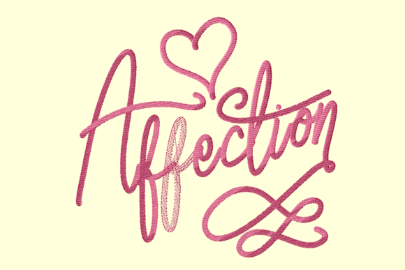 Affection: A Wedding Lettering Design Worth Your Time