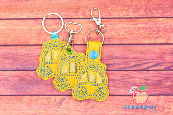 Baby Carriage ITH Key Fob Pattern