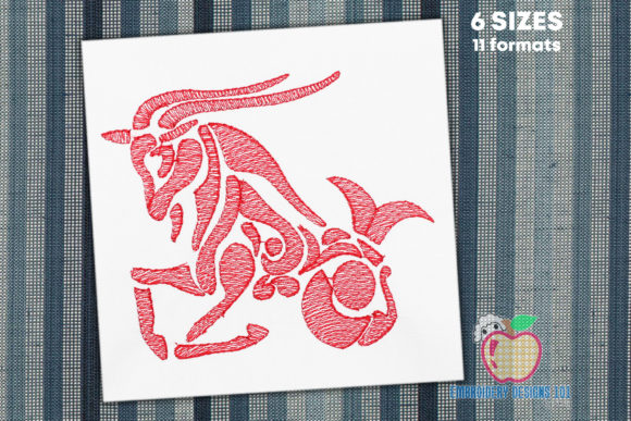Capricorn Zodiac Sign Quick Stitch