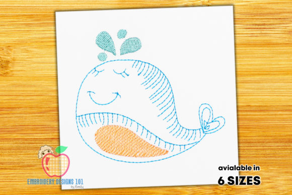 Cartoon Baby Whale Sketch
