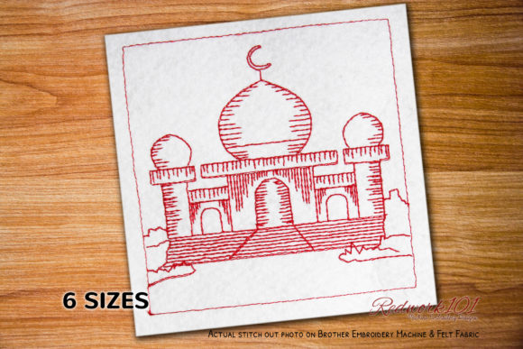 Islam Masjid Embroidery Design