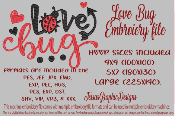 Love Bug: A Playful, Gift-Ready Valentine’s Embroidery Design