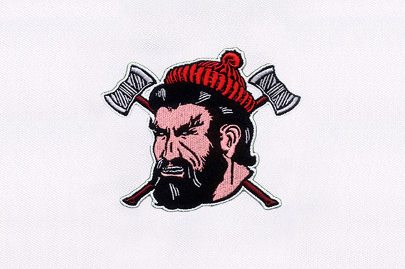 Man with an Axe Embroidery Design