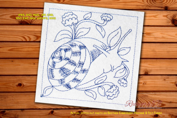 Milk Snail: A Whimsical Holiday Embroidery Design