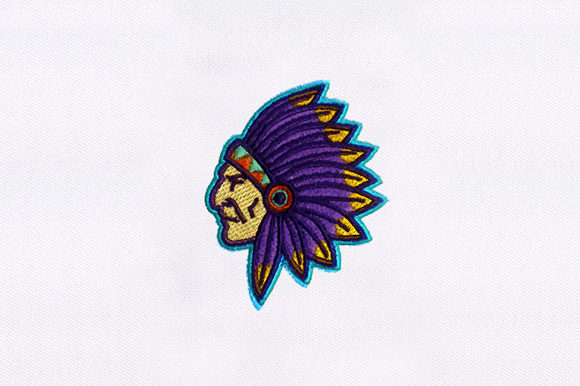 Native War Bonnet Embroidery Design