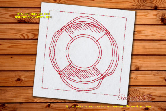 Rescue Lifebelt Redwork