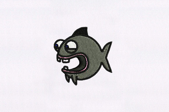Scary Fish: Bold, Playful Embroidery for Boutique Apparel