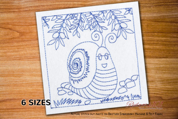 Snail on a Grass Design
