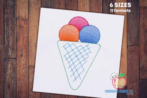 Sweet Vanilla Ice Cram Quick Stitch