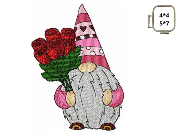 Valentine’s Gnome with Roses